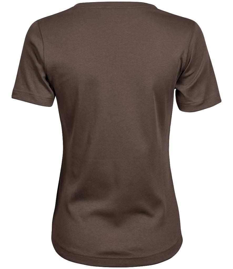 Tee Jays Ladies Interlock T-Shirt Chocolate