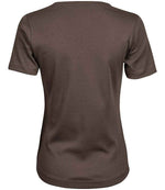 Tee Jays Ladies Interlock T-Shirt Chocolate