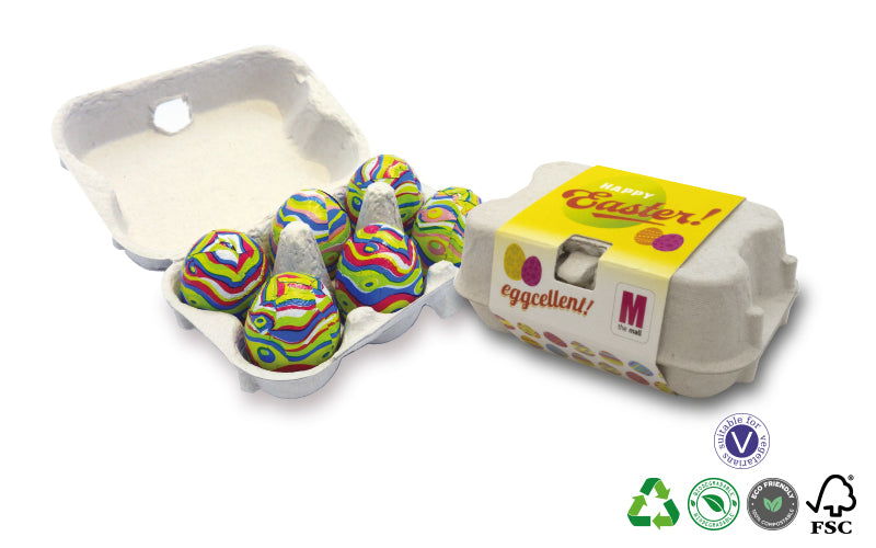 Miniature Egg Cartons with Chocolate Eggs