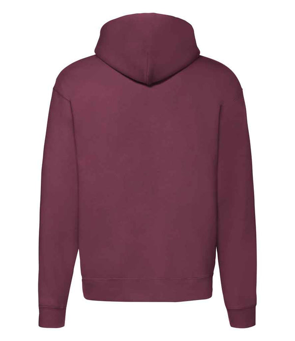 Fruit of the Loom Premium Zip Hooded Sweatshirt Burgundy