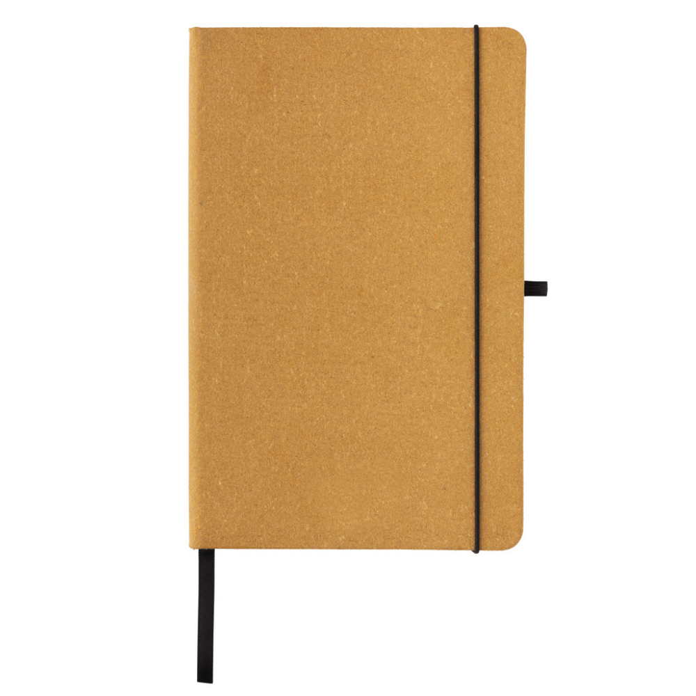 Recycled leather hardcover notebook A5