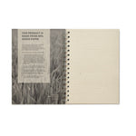 A5 grass notebook 80 lined Ring-bound