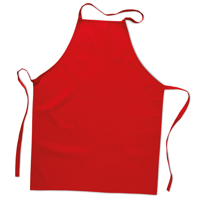 Kitchen apron in cotton Red
