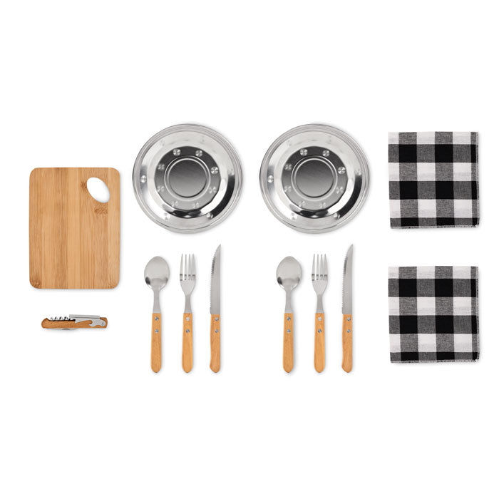 Branded Picnic 2 person set in pouch