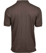Tee Jays Luxury Stretch Piqué Polo Shirt Chocolate