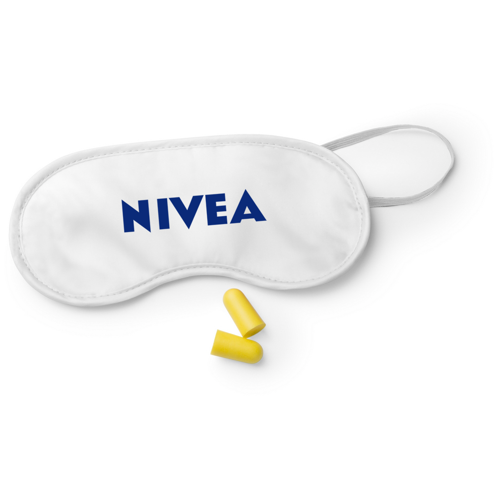 Branded Eye Mask with Ear Plugs Set