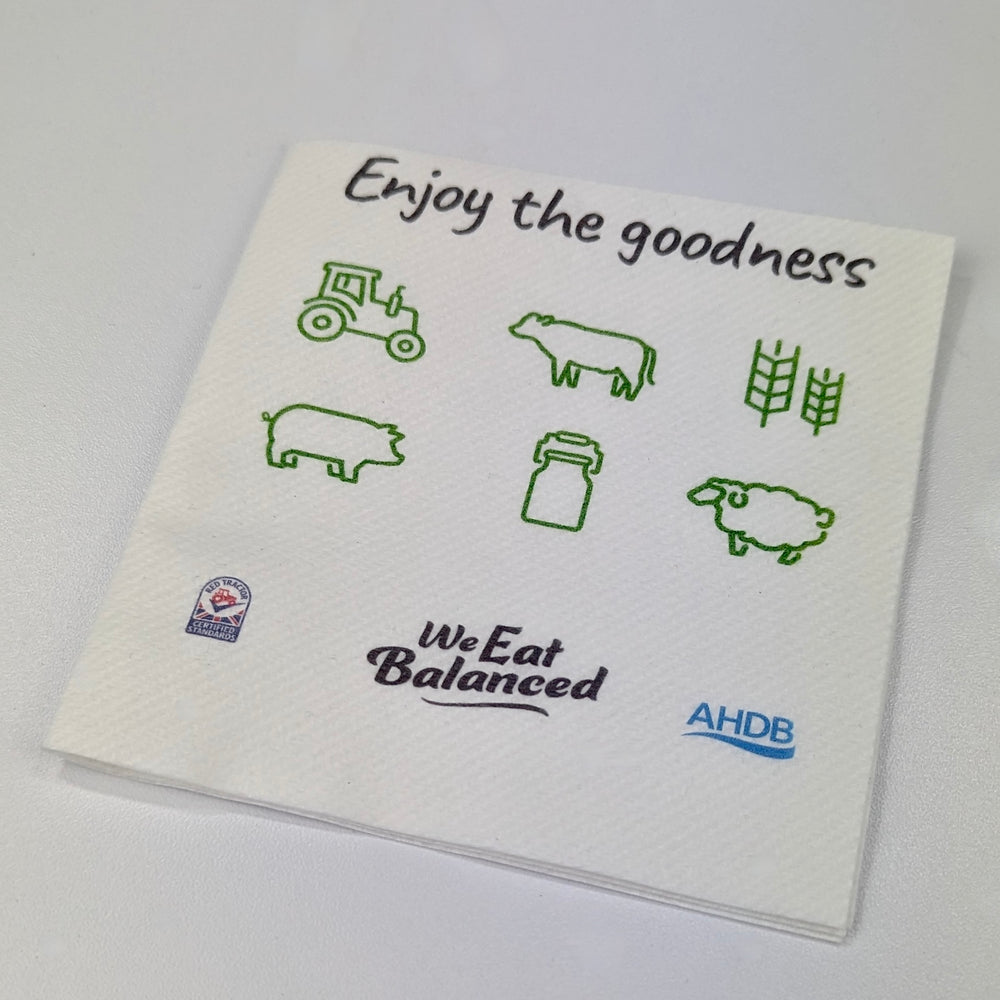 Branded Napkins £0.36p Express Delivery | Custom Cocktail Napkin Printing