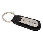 Branded Leather Effect Keyring (Soft Enamel Infill)