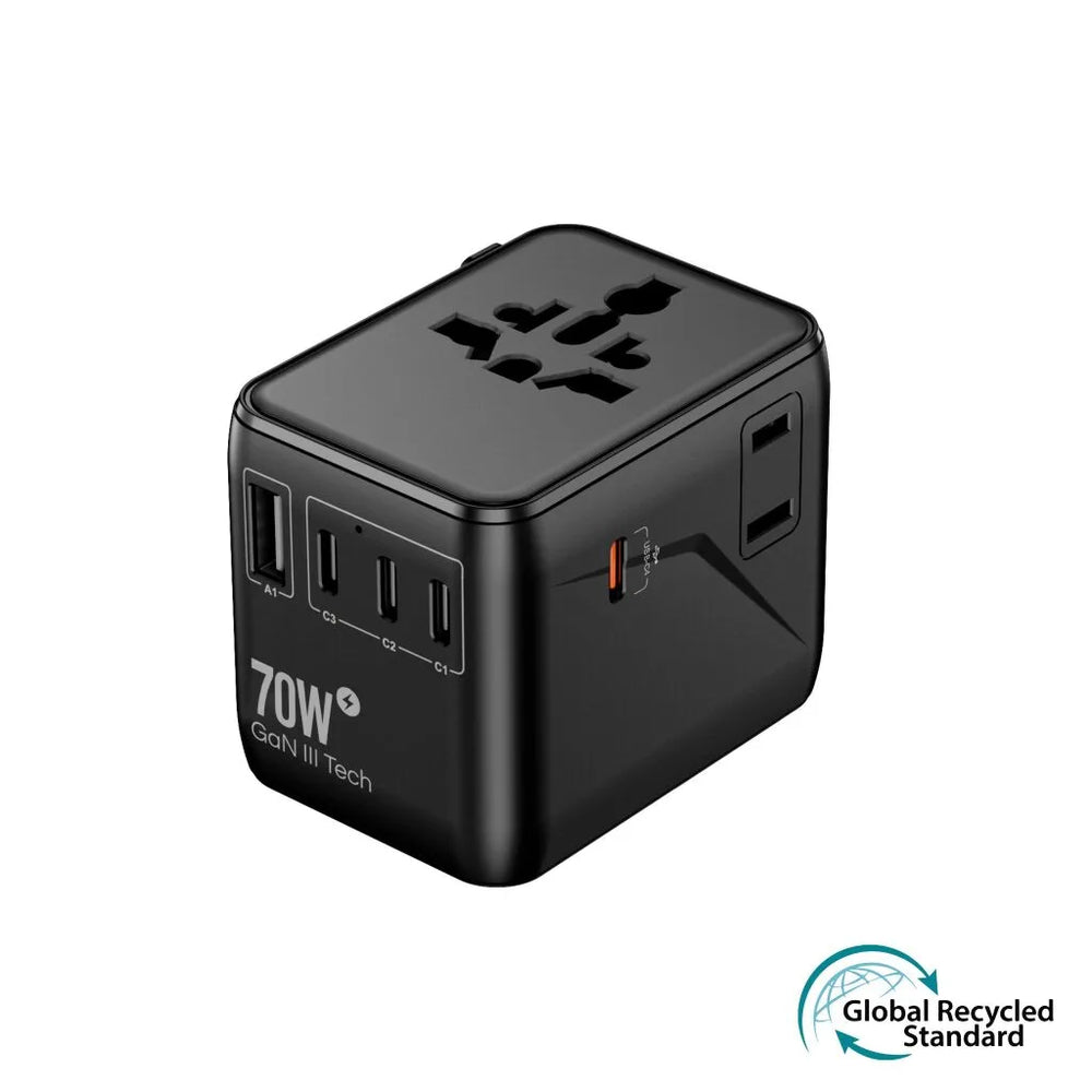 GAN 70W travel adapter