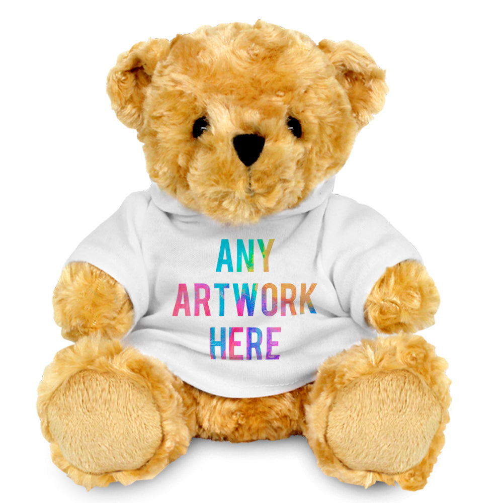 Branded White Hoodie Bear