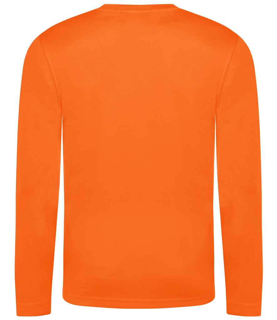 AWDis Cool Long Sleeve Wicking T-Shirt Electric Orange