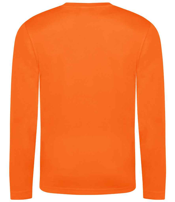 AWDis Cool Long Sleeve Wicking T-Shirt Electric Orange