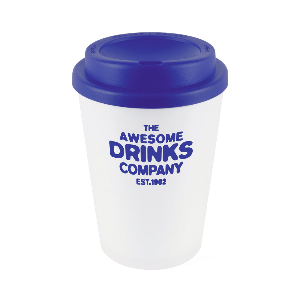 Branded Haddon 350ml double wall Frosted Translucent tumbler