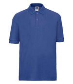 Russell Schoolgear Kids Poly/Cotton Piqué Polo Shirt Bright Royal