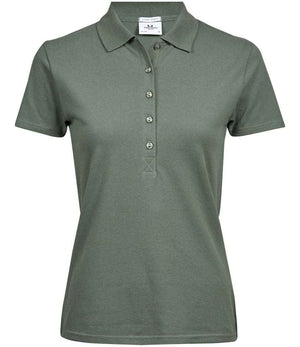 Tee Jays Ladies Luxury Stretch Polo Shirt Leaf Green
