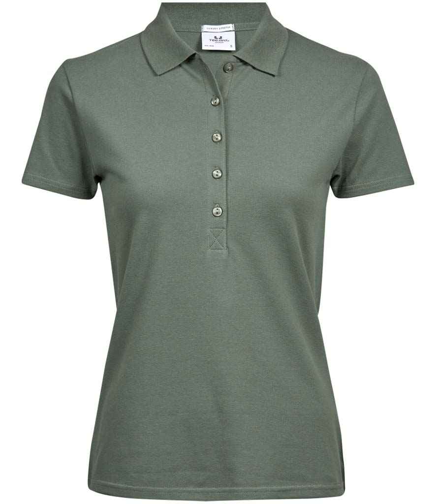 Tee Jays Ladies Luxury Stretch Polo Shirt Leaf Green