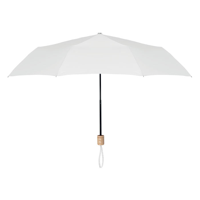 21 inch RPET foldable umbrella White