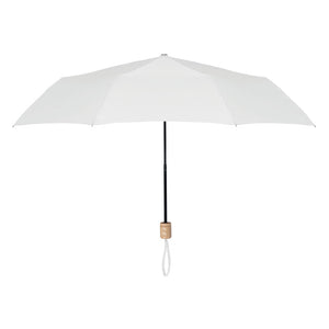 21 inch RPET foldable umbrella White