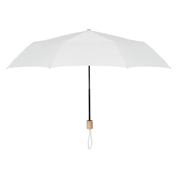 21 inch RPET foldable umbrella White