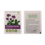 Seed Packet with Sticker to back Kitchen Herbs Mix