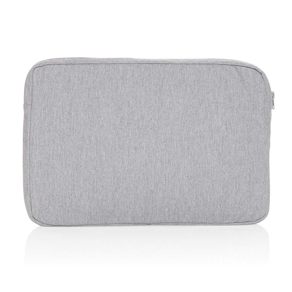 Branded Laluka AWARE™ recycled cotton 15.6 inch laptop sleeve