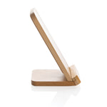 Branded Bamboo 5W wireless charging stand