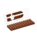 Branded Eco Box of 12 Milk Chocolate Batons
