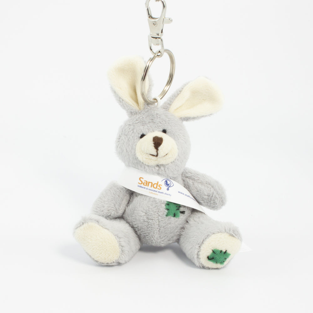 Sash Bear I 11cm Keychain Gang Rabbit, Grey