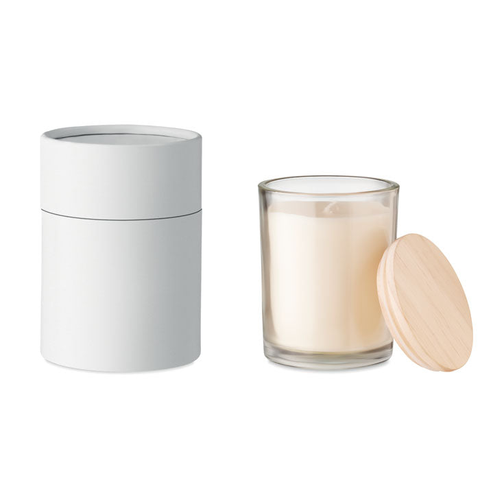 Branded Vanilla fragranced candle 8cm