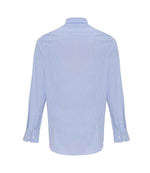 Premier Long Sleeve Striped Oxford Shirt White/Oxford Blue