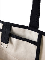 Branded VINGA Volonne AWARE™ recycled canvas beach bag
