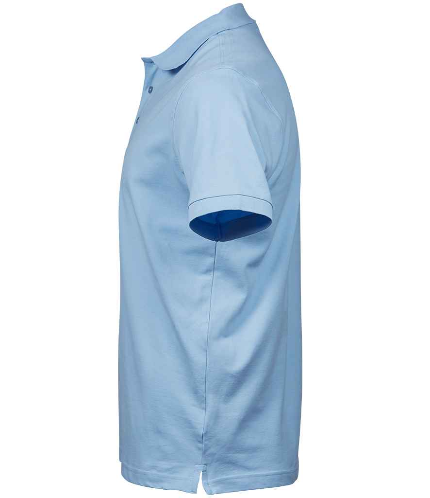Tee Jays Luxury Stretch Piqué Polo Shirt Light Blue
