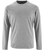SOL'S Imperial Long Sleeve T-Shirt Grey Marl