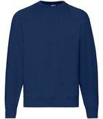 Fruit of the Loom Classic Raglan Sweatshirt Navy