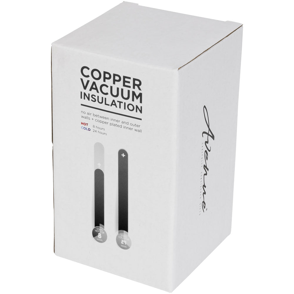 Branded Lagom 380 ml copper vacuum insulated tumbler