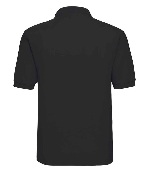 Russell Poly/Cotton Piqué Polo Shirt Black