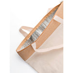 Branded Hoodcroft Jute shopper cool bag