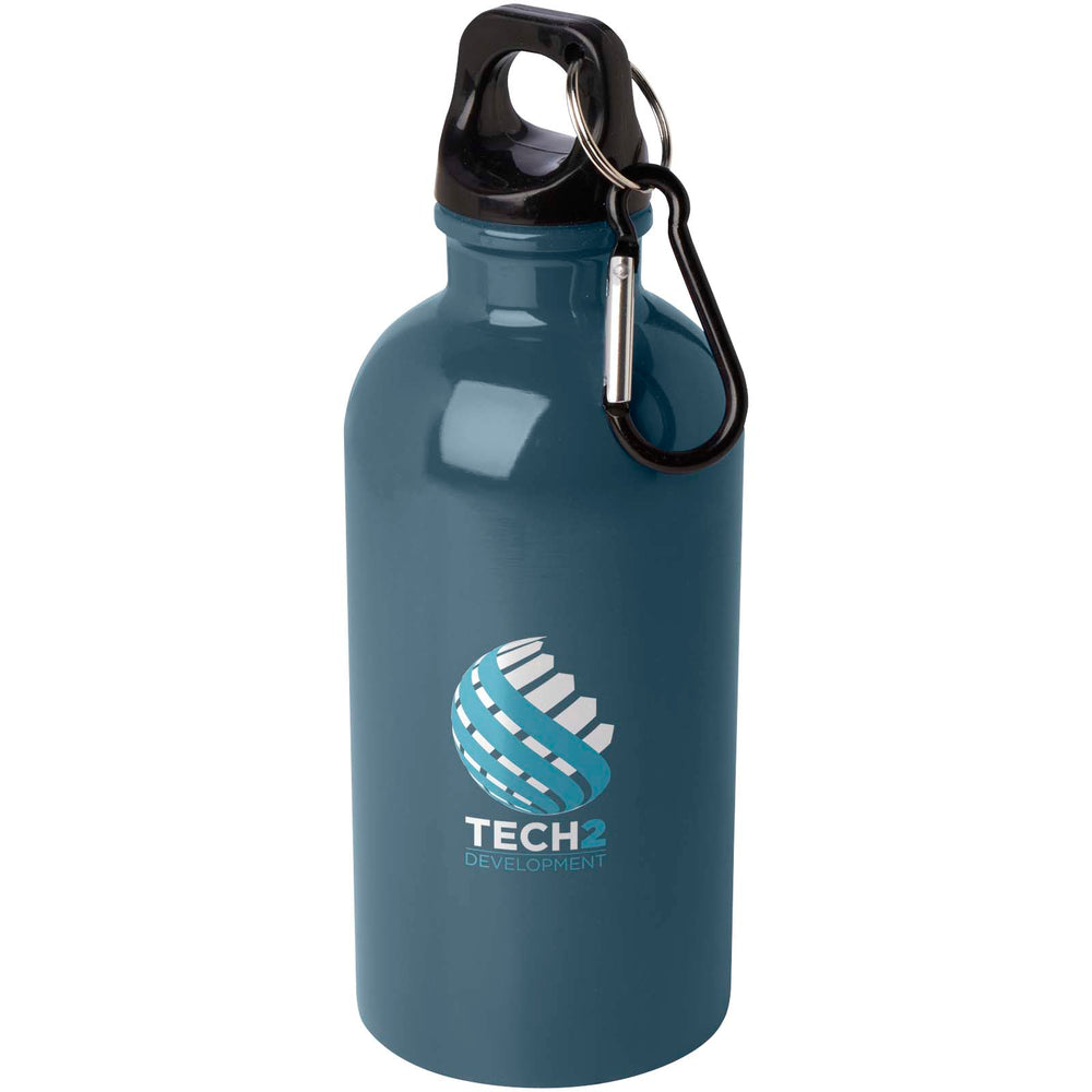 Oregon 400 ml RCS certified single wall stainless steel water bottle with carabiner