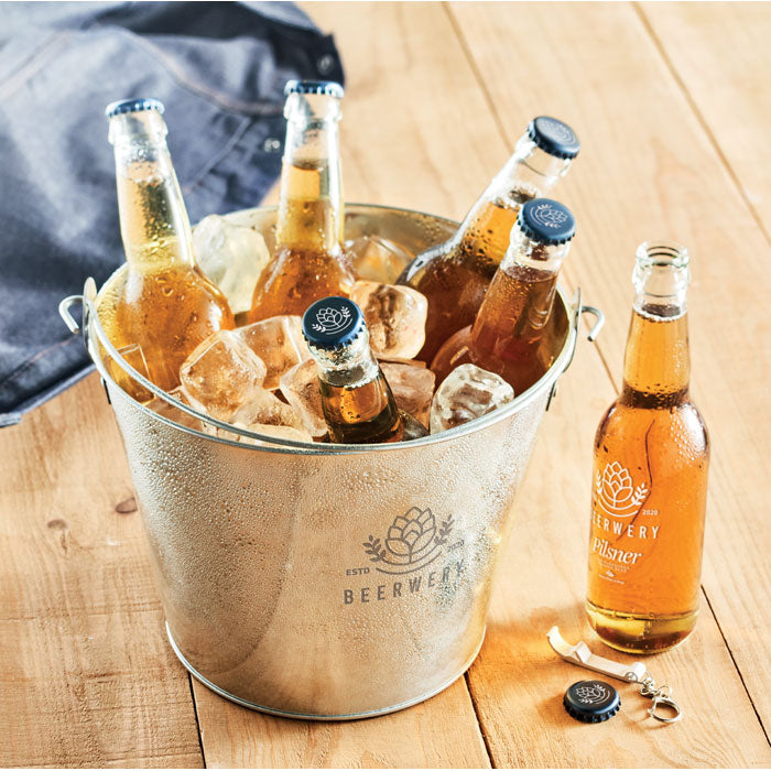 Branded Metal beer bucket 4L