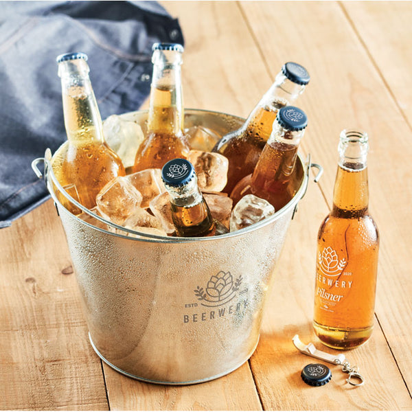 Branded Metal beer bucket 4L