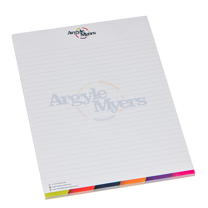 A5 Notepad with Wrapover Front Cover