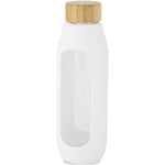 Tidan 600 ml borosilicate glass bottle with silicone grip