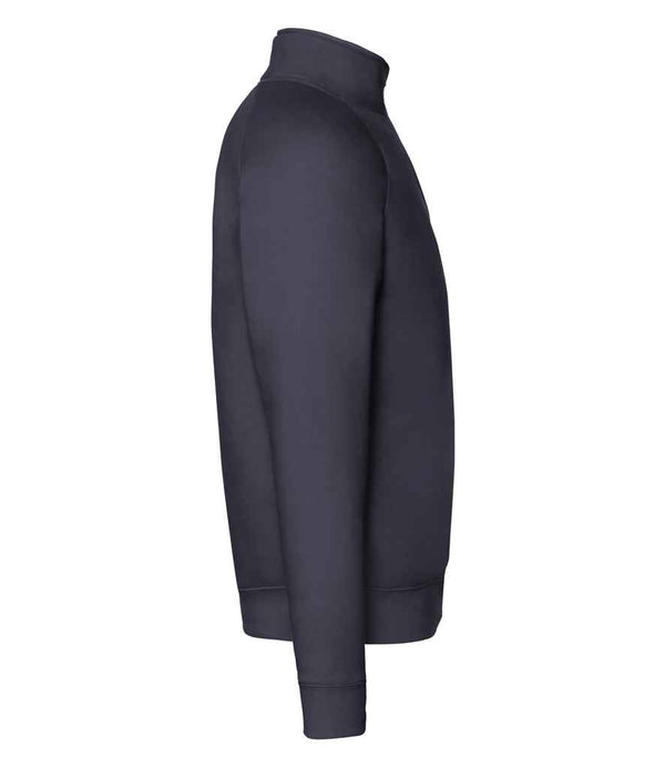 Fruit of the Loom Premium Zip Neck Sweatshirt Deep Navy
