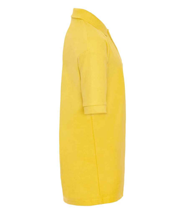 Russell Schoolgear Kids Poly/Cotton Piqué Polo Shirt Yellow
