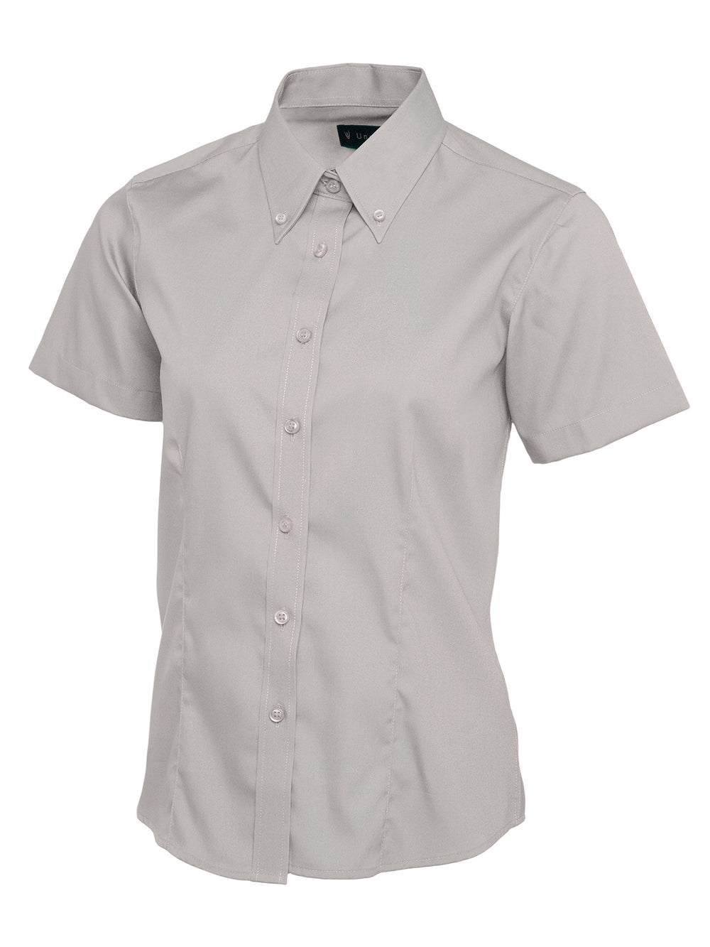 Branded Ladies Pinpoint Oxford Half Sleeve Shirt