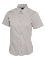 Branded Ladies Pinpoint Oxford Half Sleeve Shirt