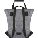 Branded Felta GRS recycled felt roll-top bike bag 13L
