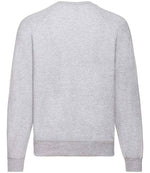 Fruit of the Loom Classic Raglan Sweatshirt Heather Grey