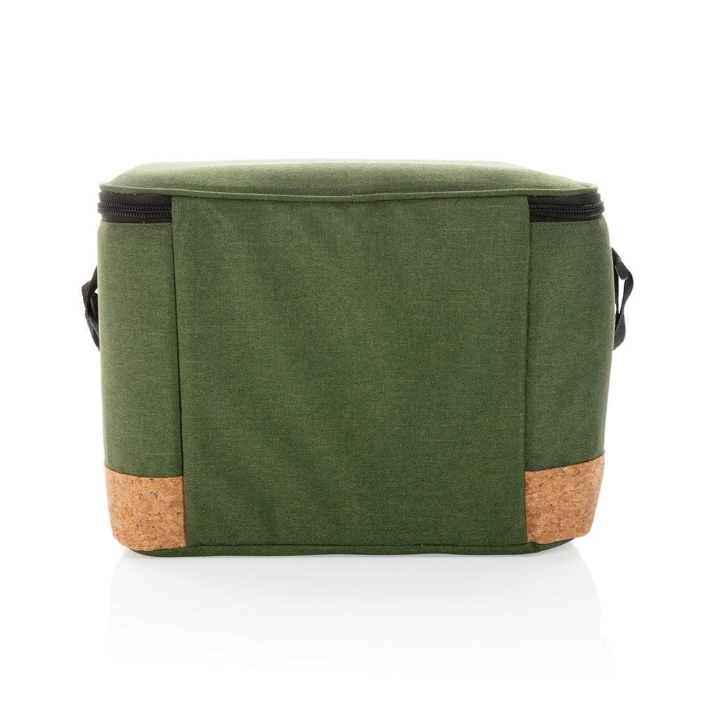 Branded Impact AWARE™ XL RPET two tone cooler bag with cork detail