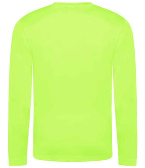 AWDis Cool Long Sleeve Wicking T-Shirt Electric Green